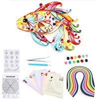 6 en 1 DIY Quilled Creation Paper Craft Quilling Kit de herramientas Colección para decoración Diversión educativa…